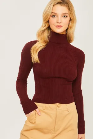 9939wh Turtleneck Sweater rose