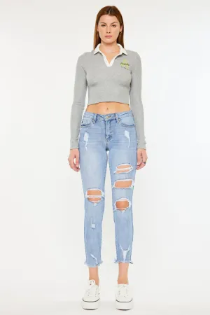 Augustina Mid Rise Ankle Skinny Jeans