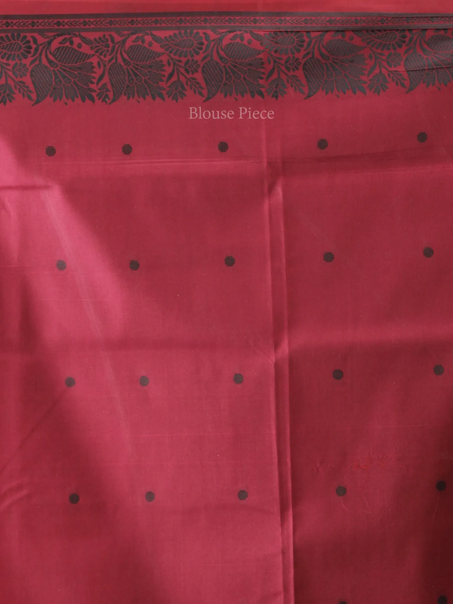Banarasee Art Silk Saree - Wine Red Black - S031704378