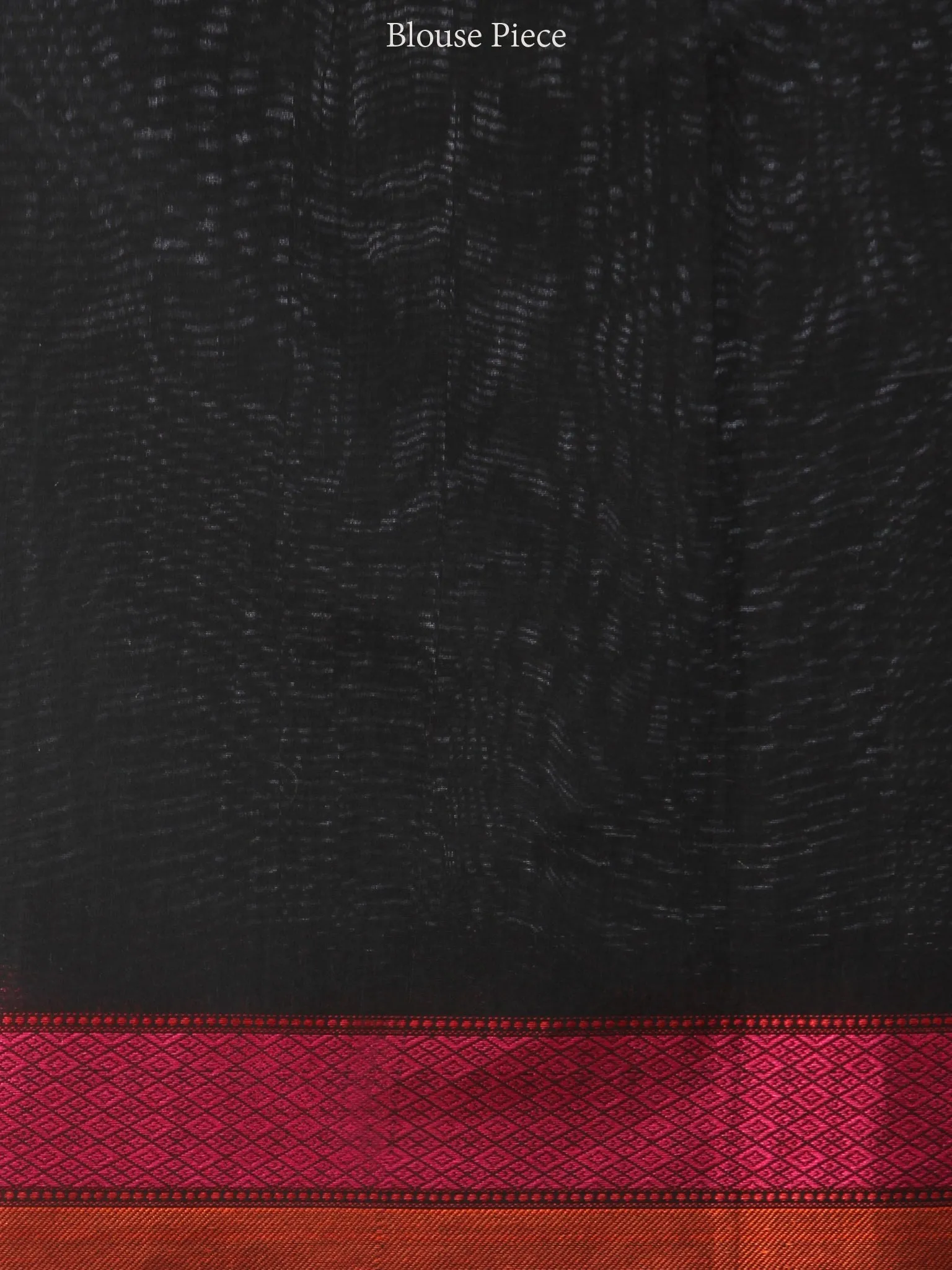 Banarasee Chanderi Silk Saree With Resham Border - Black Pink Copper  - S031704322