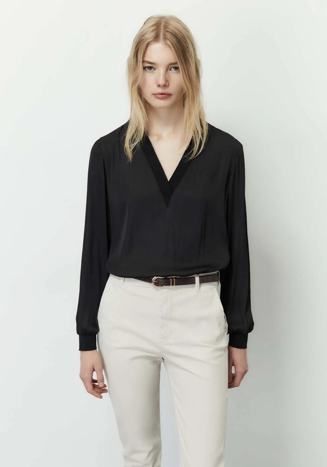 Belted chino trousers - Grey