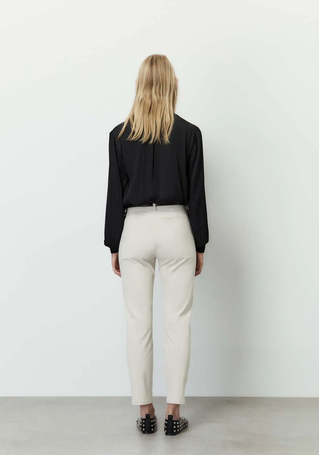 Belted chino trousers - Grey