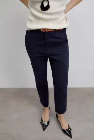 Belted chino trousers - Navy