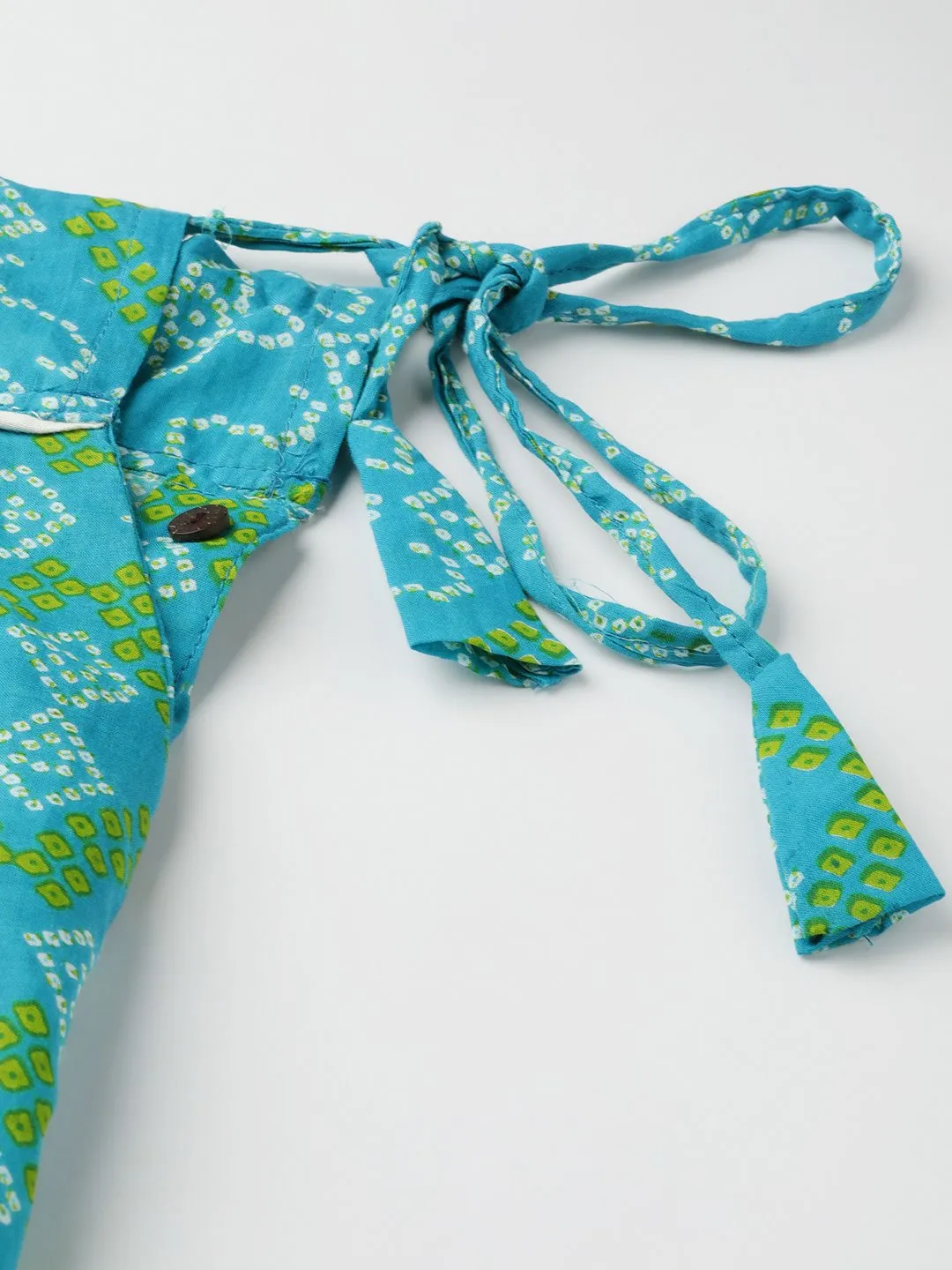 BLUE BANDHINI SKIRT