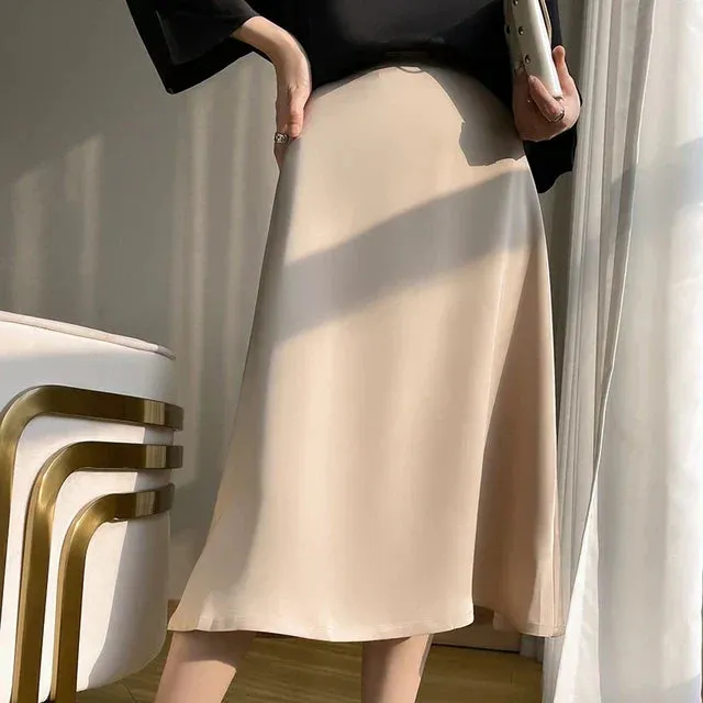 Brivelle – Elegante satijnen midirok