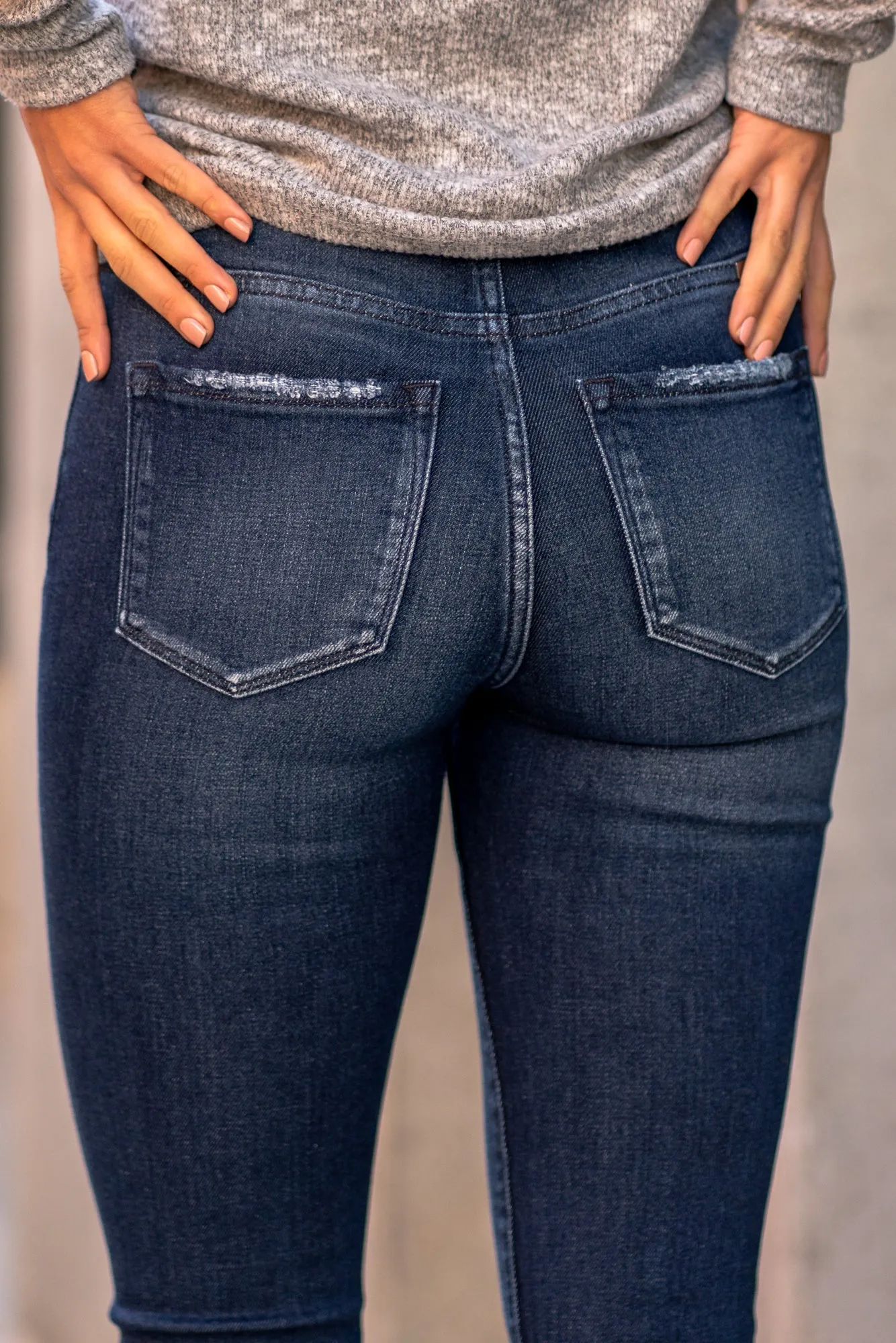Castine Curvy High Rise Button Fly Skinny