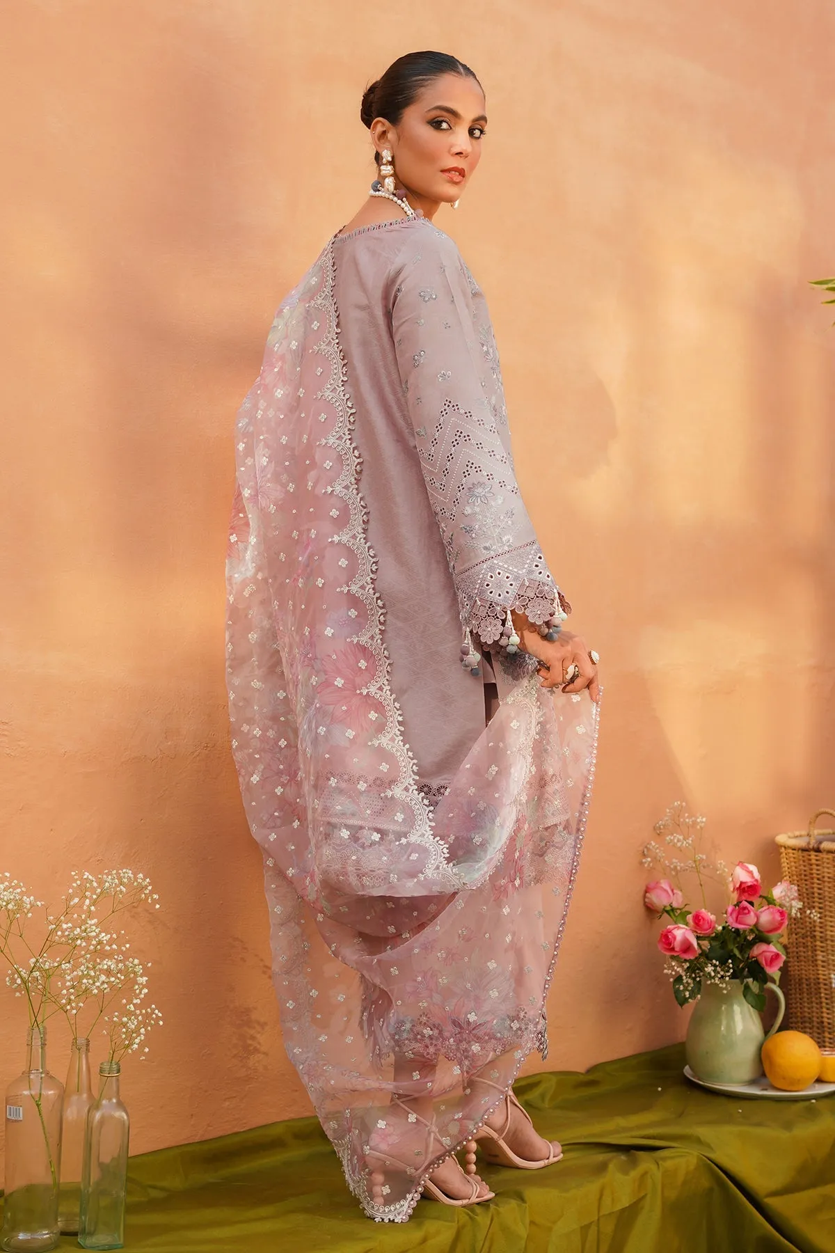 Classical Embellished Pakistani Kameez Salwar Suit Jacquard Dress