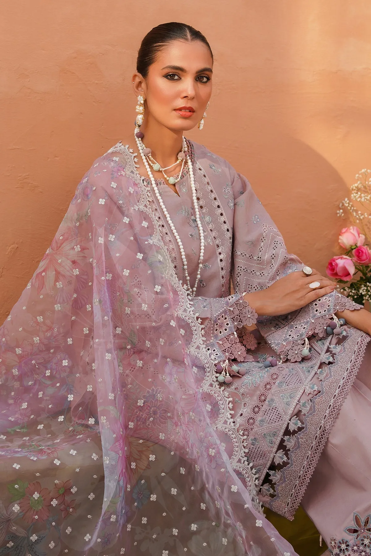Classical Embellished Pakistani Kameez Salwar Suit Jacquard Dress