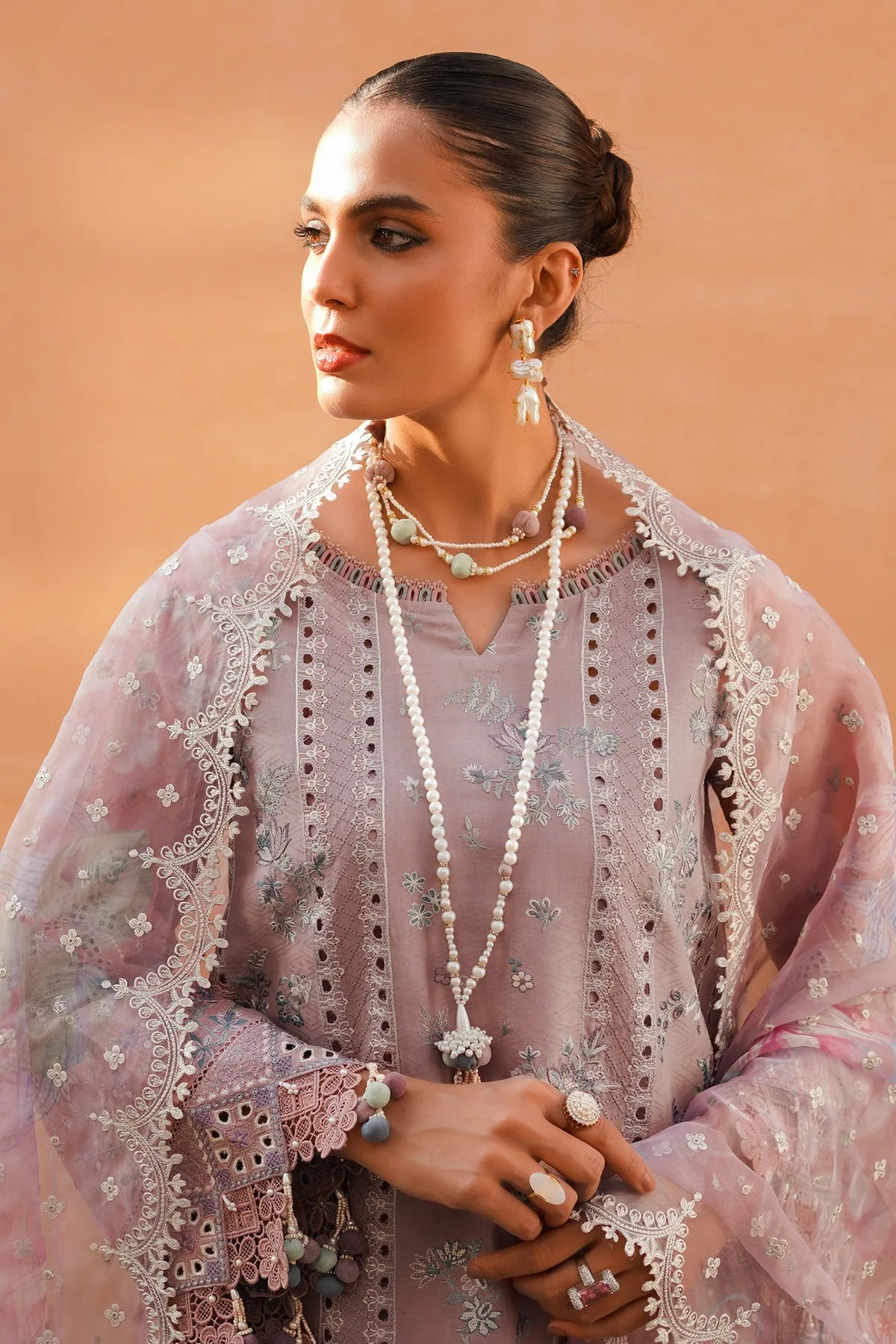 Classical Embellished Pakistani Kameez Salwar Suit Jacquard Dress