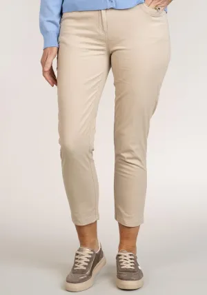 Cotton Chino Ankle Grazer - Grey