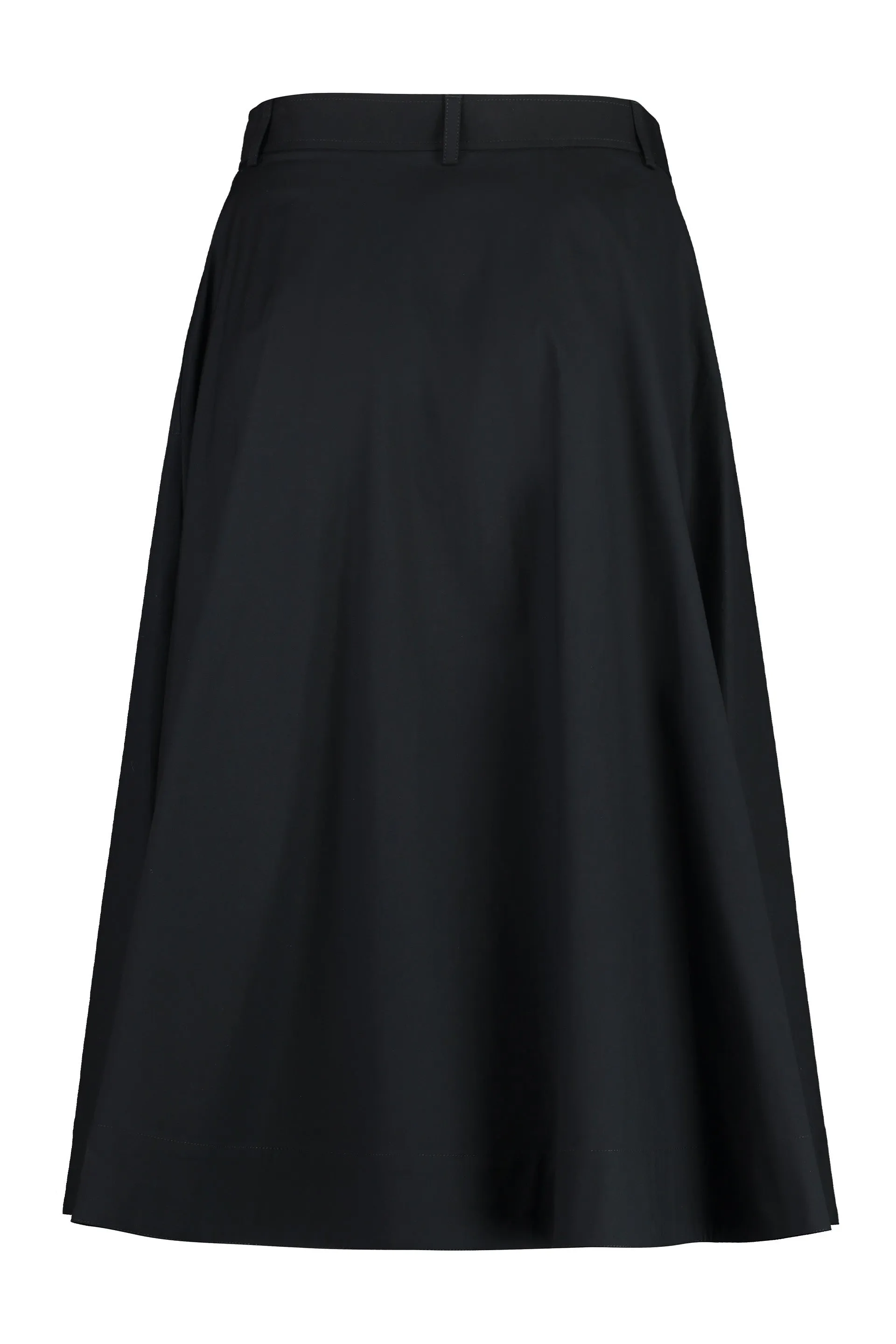 Cotton midi skirt