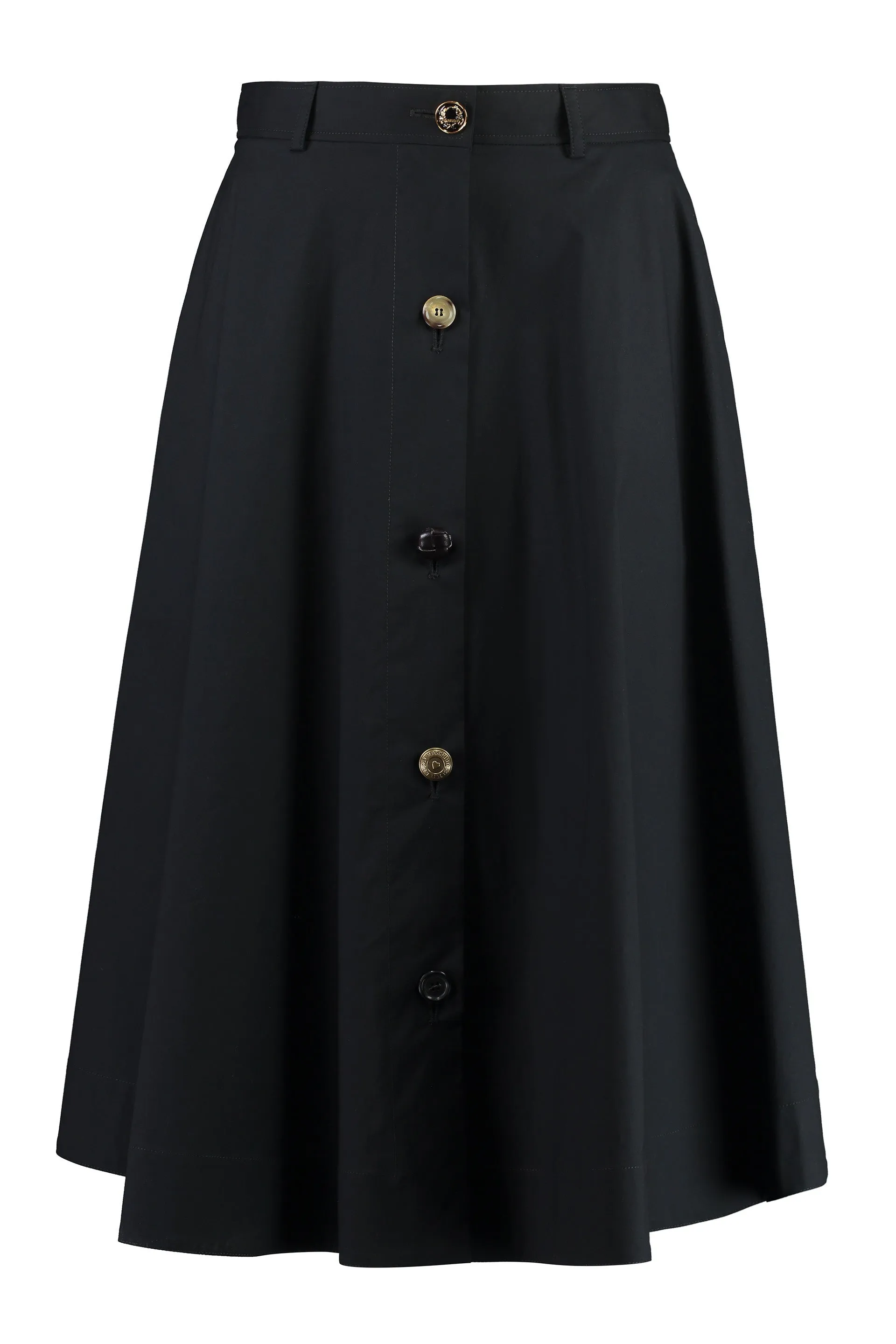 Cotton midi skirt