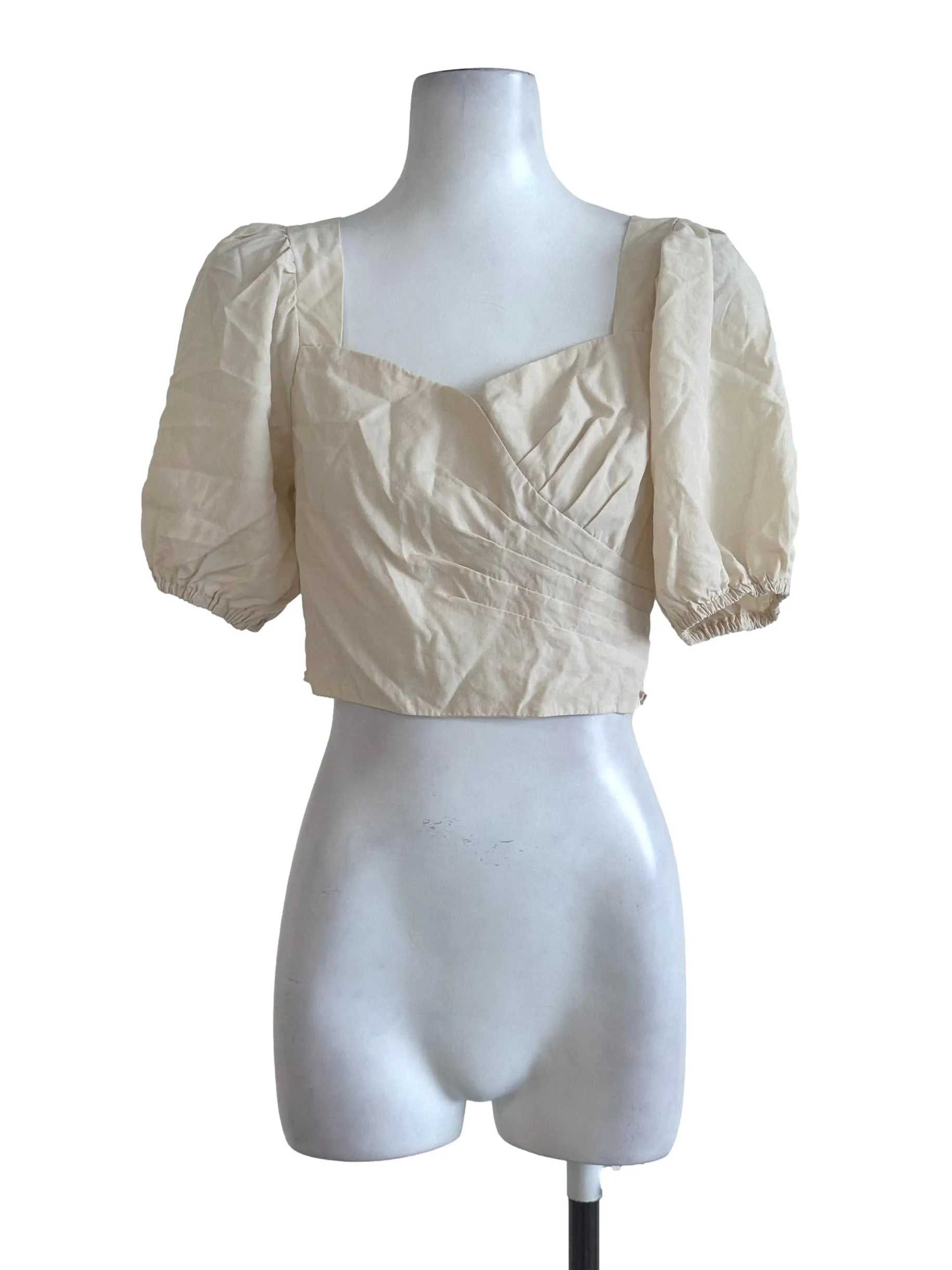 Cream Yellow Plain Top