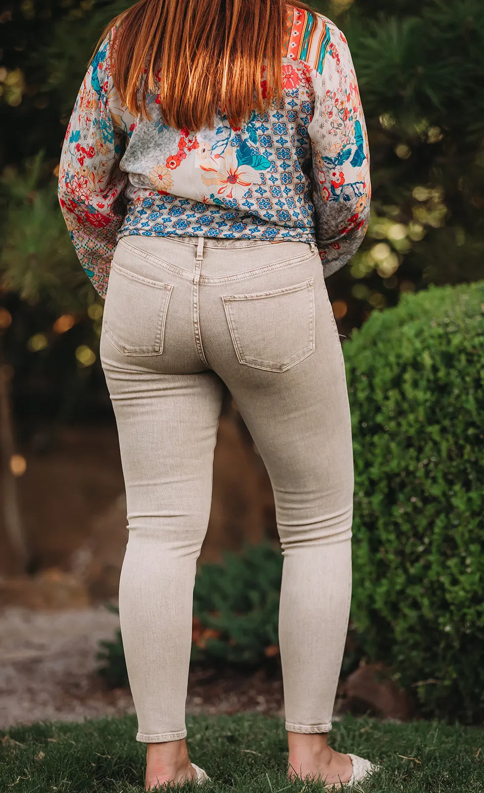 Dear John Gisele Ankle Skinny Jeans in Biscotti