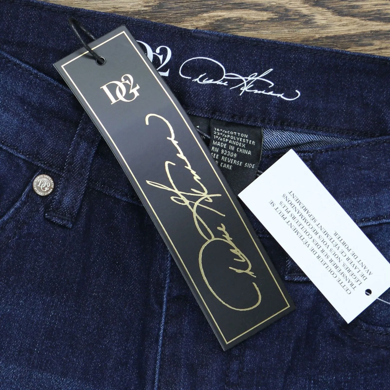 DG2 by Diane Gilman Women's Embroidered Peacock Jeans