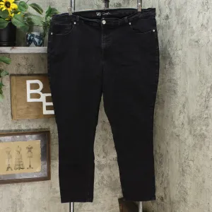 DG2 by Diane Gilman Women's Plus Size Virtual Stretch Skinny Jeans Black 22W