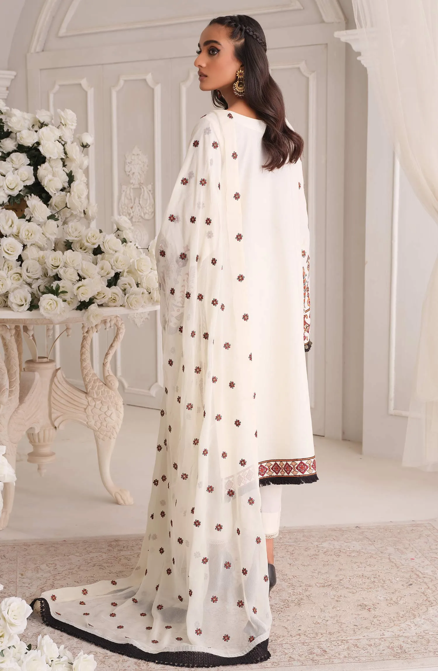 Embroidered Lawn Kameez Trouser Pakistani Eid Dress