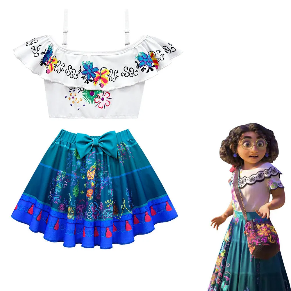 Encanto Isabela Cosplay Costume Kids Children Swimwear  Dress Outfits Halloween Carnival Suit