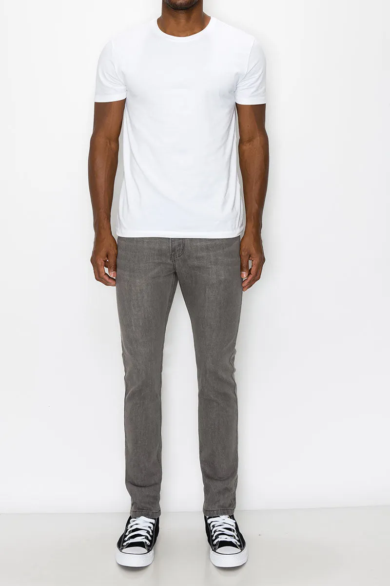 Essential Denim Skinny Jeans - Ash Grey