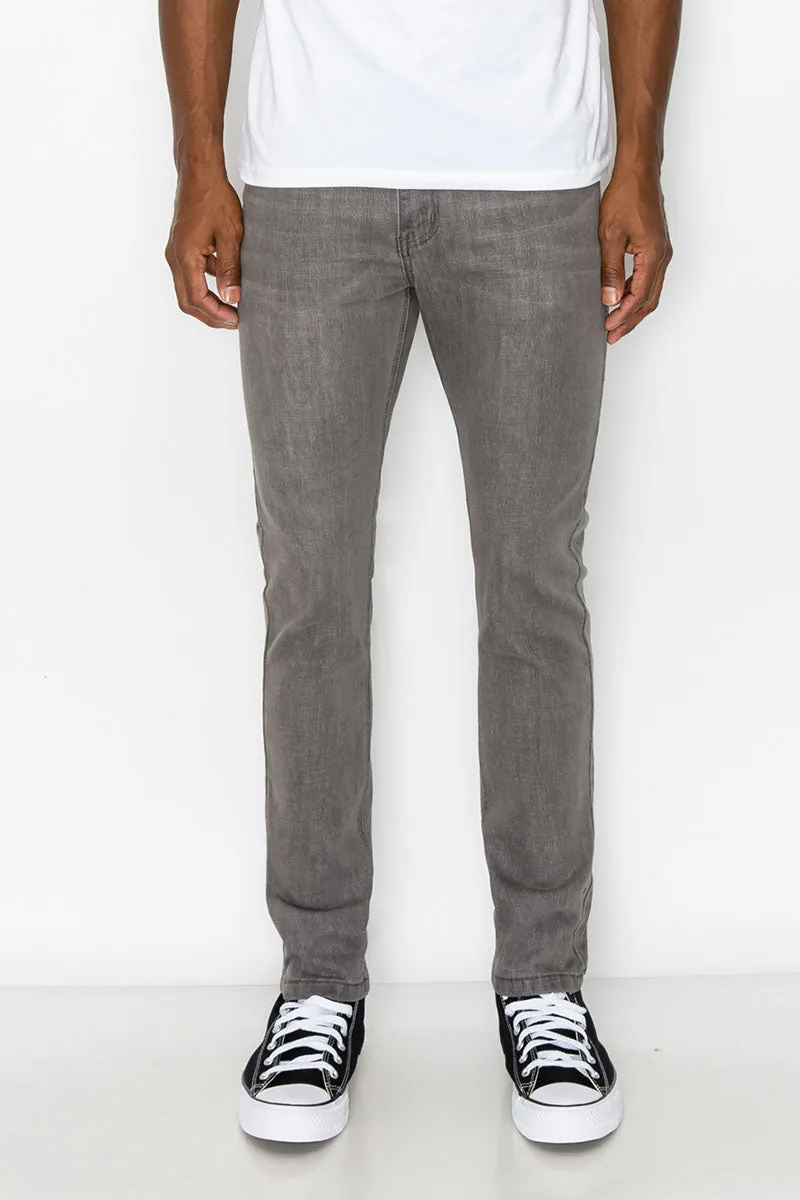 Essential Denim Skinny Jeans - Ash Grey