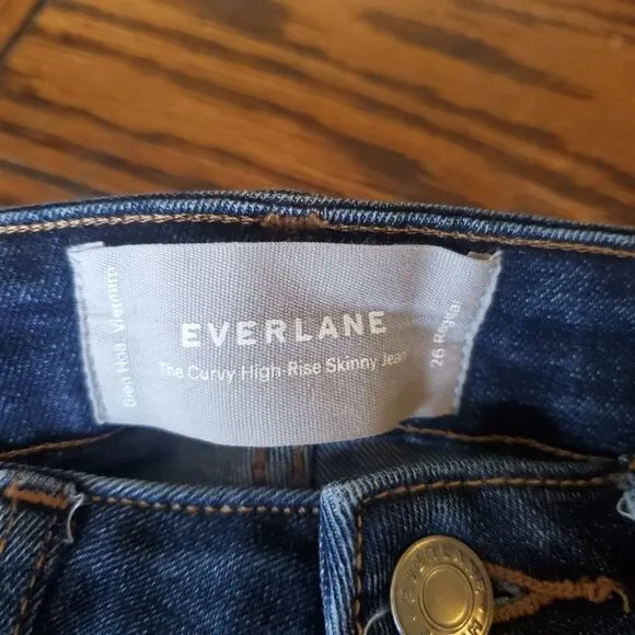 Everlane the curvy high rise skinny jeans sz 26