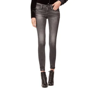 Frame Denim Le Skinny de Jeanne Crop in Jackson Peak Wash (Gray) Chew Pocket