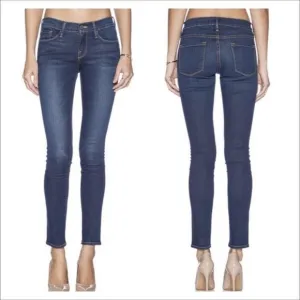 Frame Denim Le Skinny de Jeanne Midrise Skinny Jeans Blue Medium Wash 27
