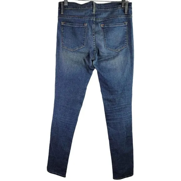 Frame Denim Le Skinny de Jeanne Midrise Skinny Jeans Blue Medium Wash 27