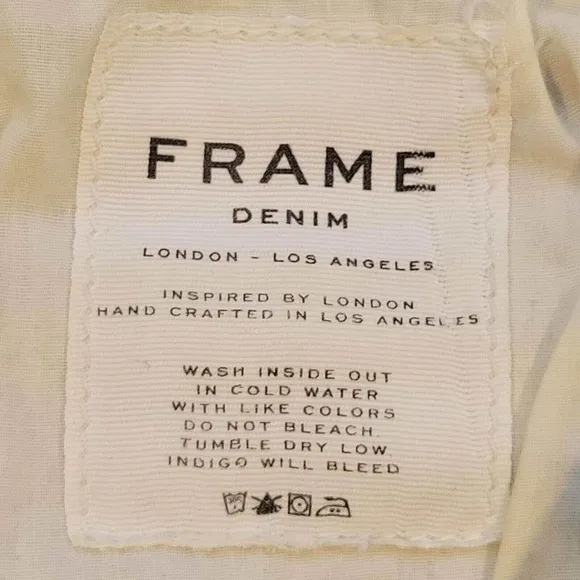 Frame Denim Le Skinny de Jeanne Midrise Skinny Jeans Blue Medium Wash 27