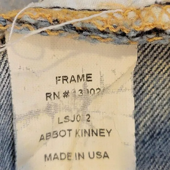 Frame Denim Le Skinny de Jeanne Midrise Skinny Jeans Blue Medium Wash 27