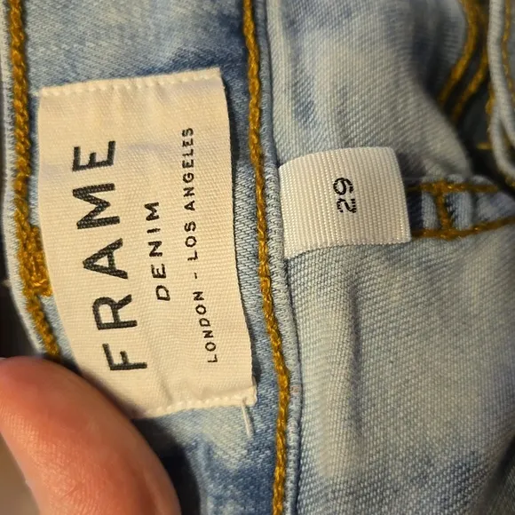 Frame Le High Skinny acid wash jeans size 29
