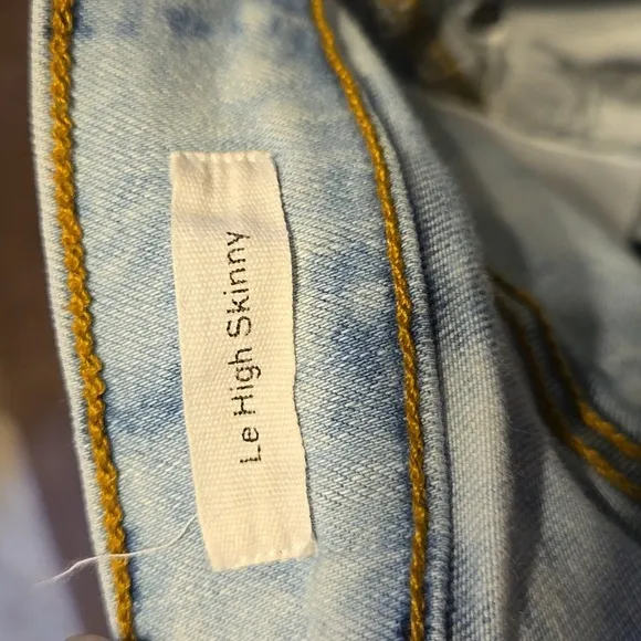 Frame Le High Skinny acid wash jeans size 29
