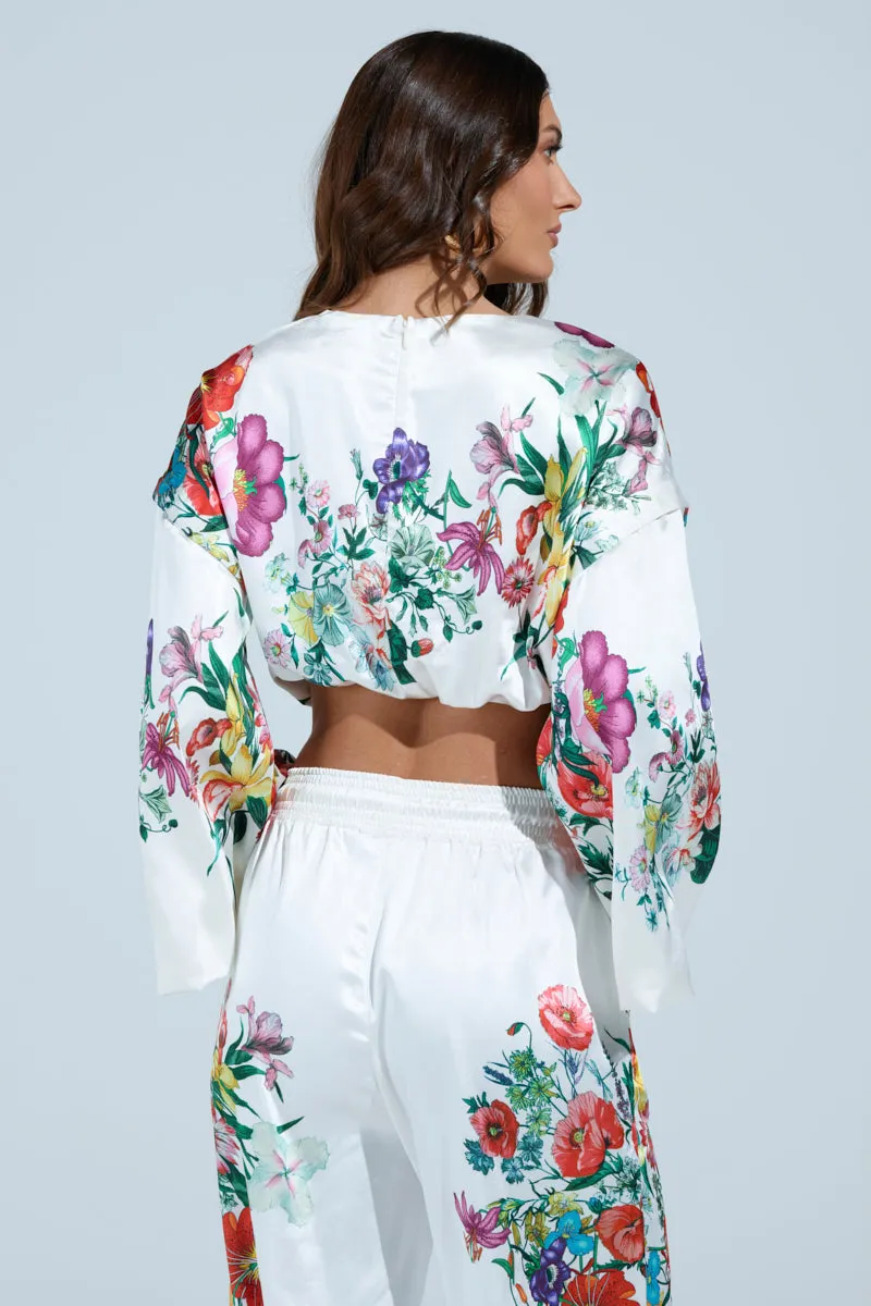 FULL BLOOM ZIP OFF SLEEVES BLOUSE