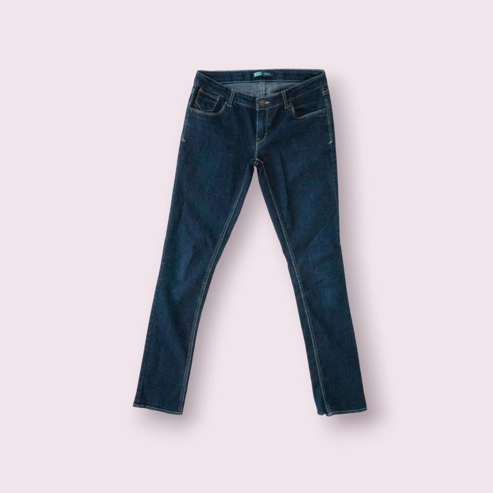 GIRL SIZE 16 YEARS - LEVI'S, Low-Rise Skinny Jeans, Dark Wash EUC B55