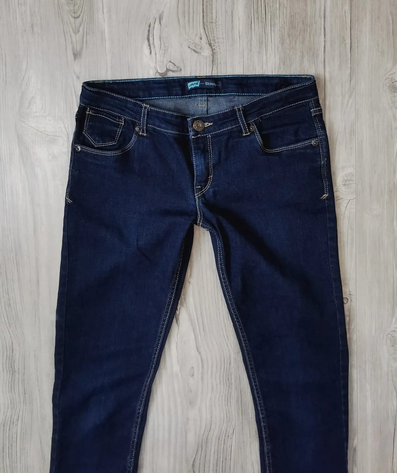 GIRL SIZE 16 YEARS - LEVI'S, Low-Rise Skinny Jeans, Dark Wash EUC B55