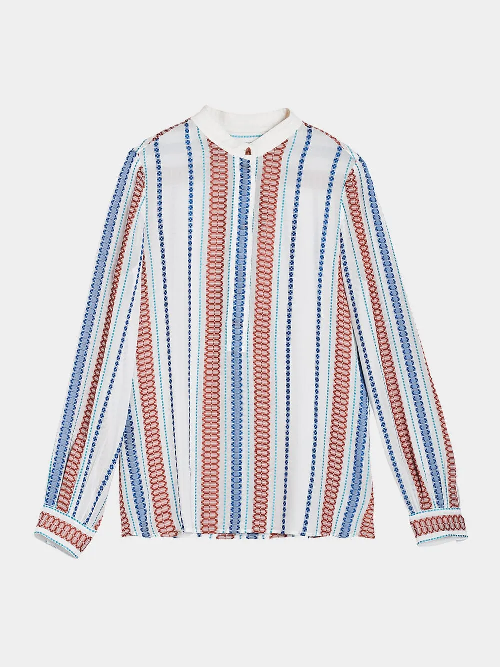 Hera Textured Silk Blouse
