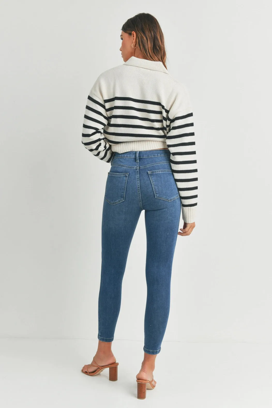 HIGH RISE PERFECT SKINNY WITH GRINDING // FINAL SALE