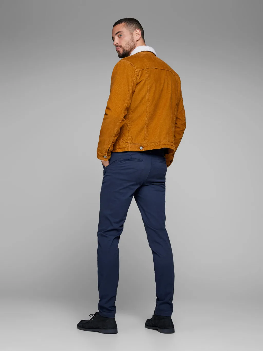 Jack Jones Marco Bowie Slim Fit Chino Navy Blue