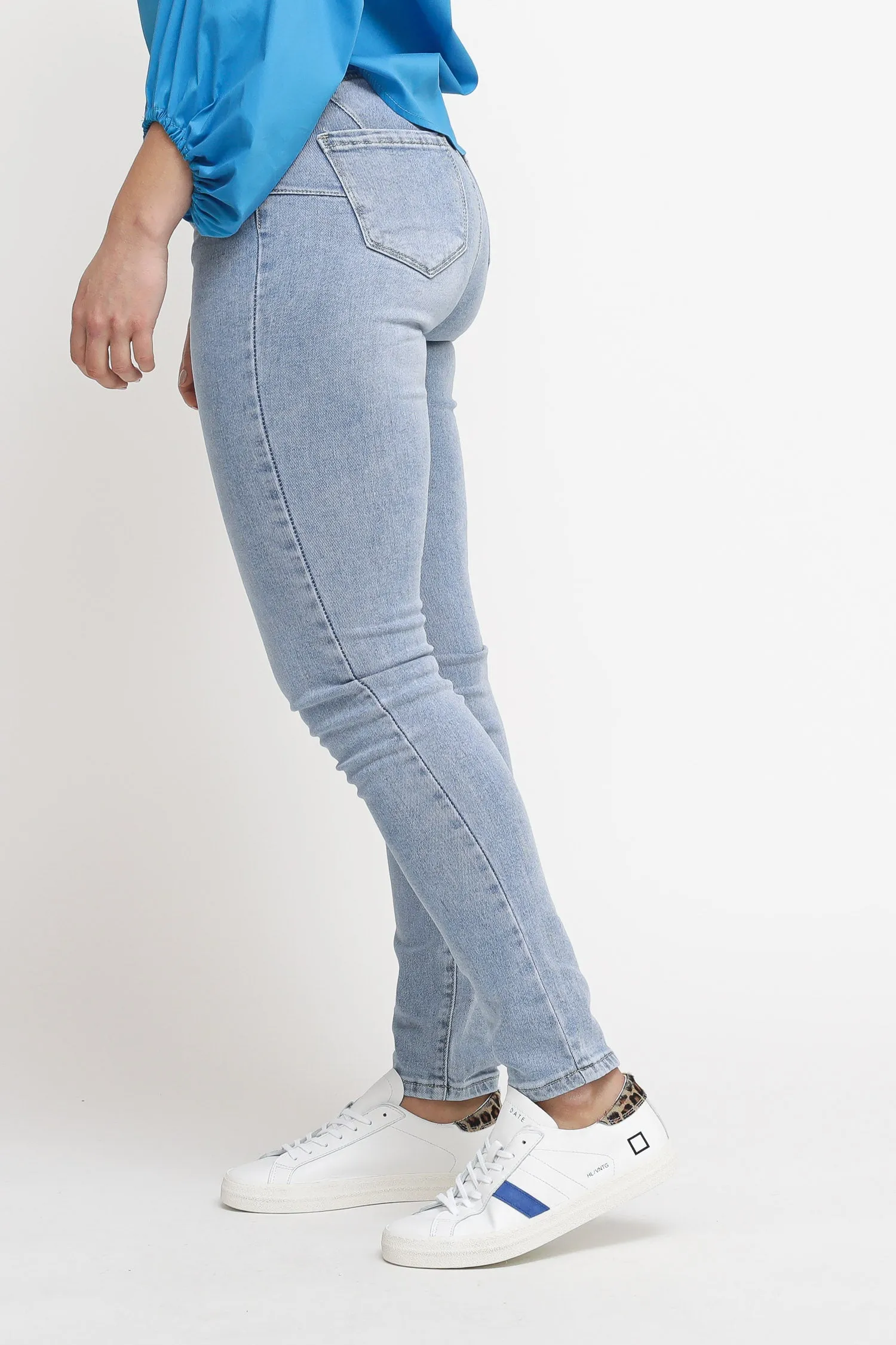 Jeans Skinny Push Up - Denim Chiaro