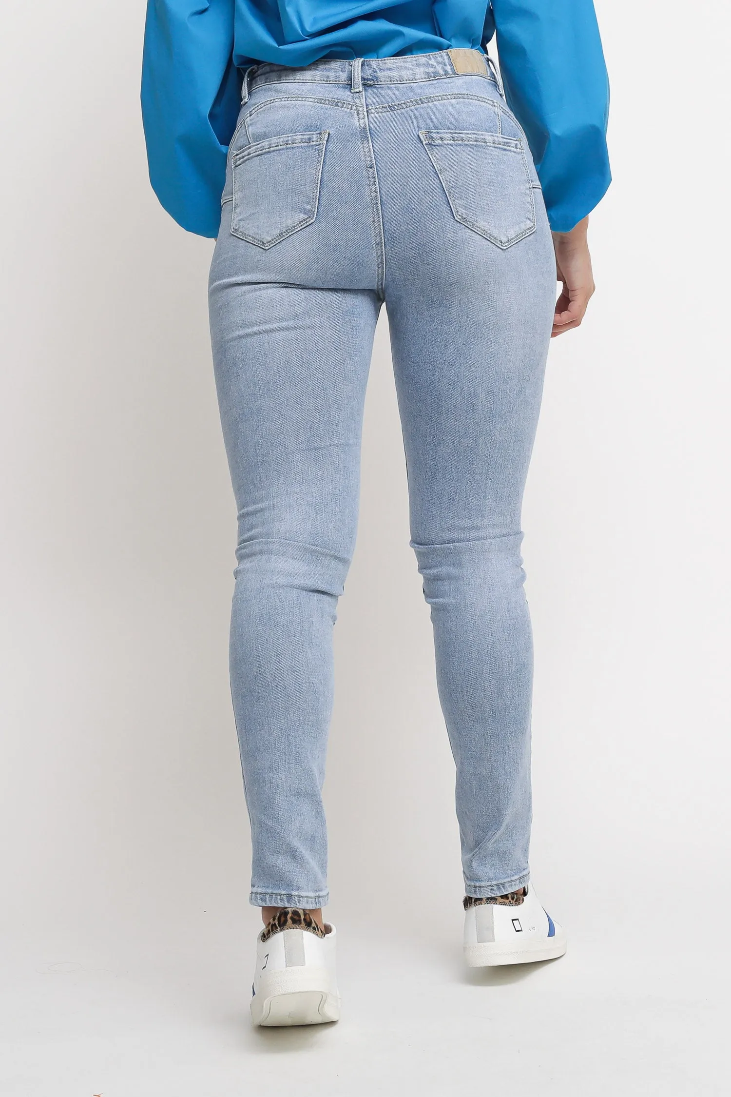 Jeans Skinny Push Up - Denim Chiaro