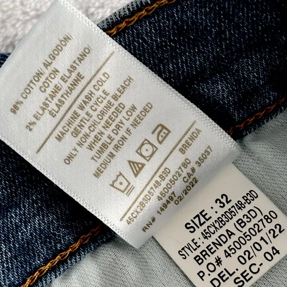 JOE'S Flawless Brenda High Rise Skinny Ankle Blue Jeans--32