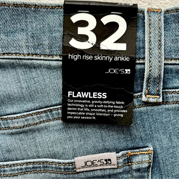 JOE'S Flawless Brenda High Rise Skinny Ankle Blue Jeans--32