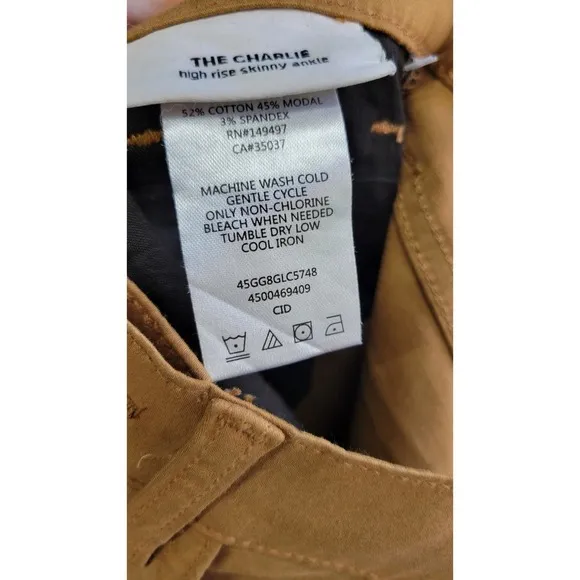 Joe's Jeans High Rise Skinny Ankle Size 25