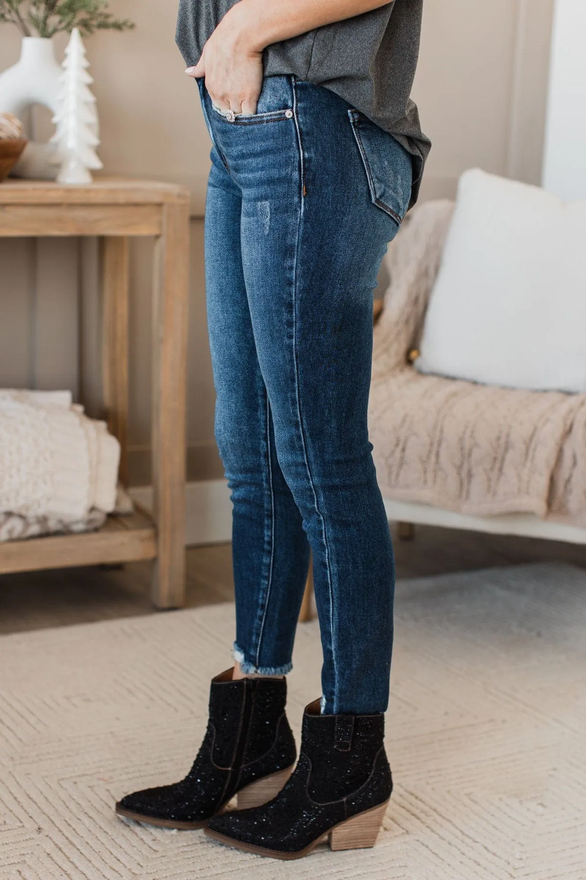KanCan Ankle Skinny Jean- Trina Wash