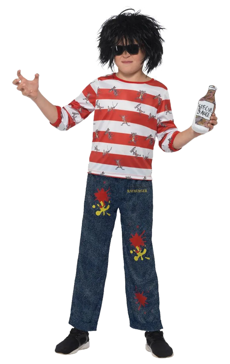 Kids David Walliams Ratburger Costume