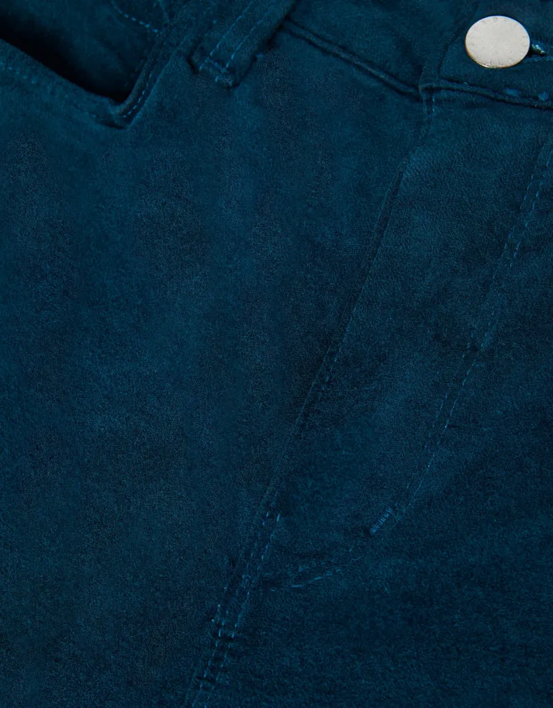 L'agence Monique Velvet Skinny Jeans in Rich Teal
