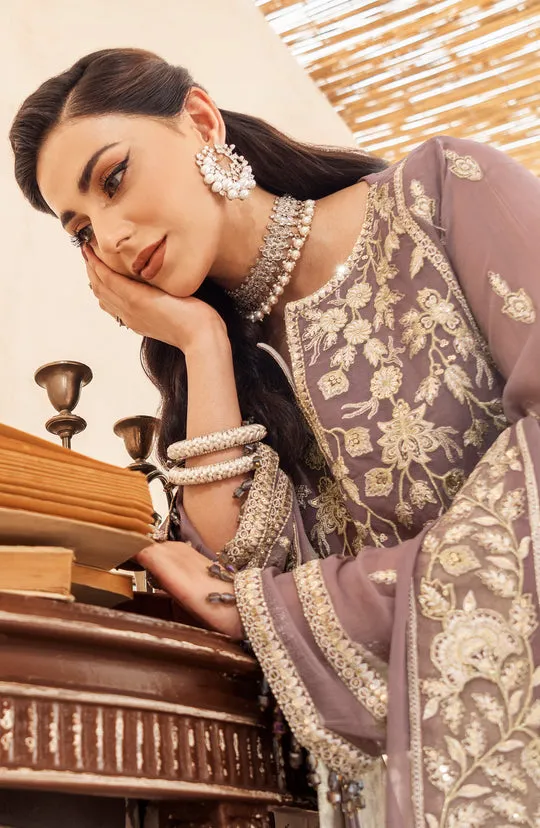 Light Purple Embroidered Pakistani Salwar Kameez with Dupatta