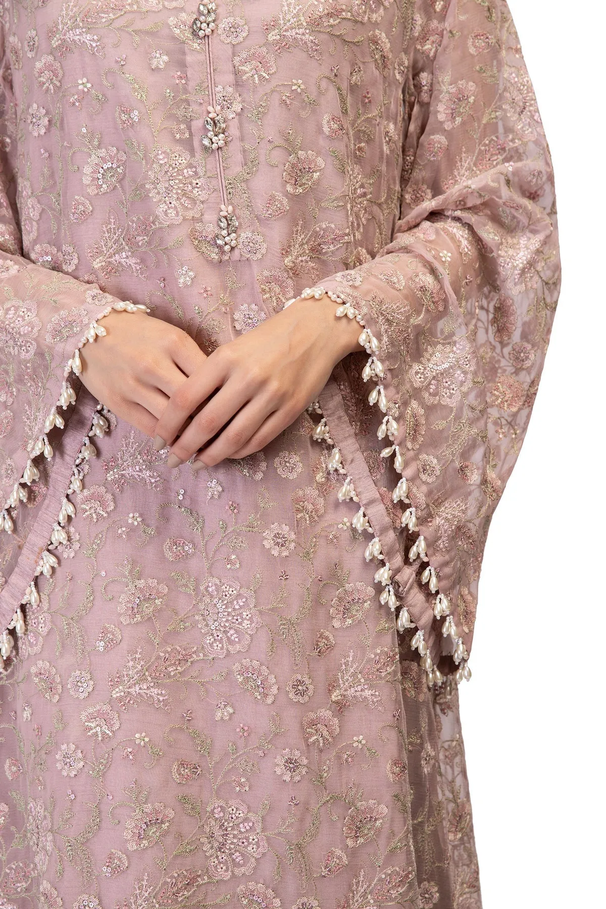 Lilac Heavily Embroidered Pakistani Salwar Kameez Dupatta Salwar Suit