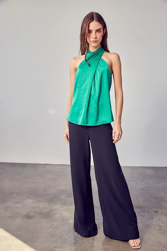 Louisiana Saturday Night Satin Top