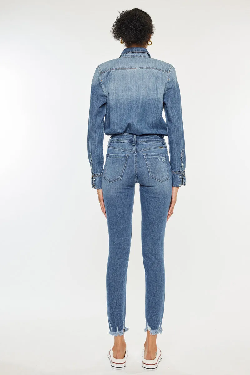 Lucia High Rise Ankle Skinny Jeans
